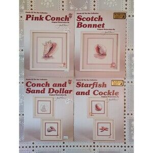 Jewels of the Sea Collection Cross Stitch Patterns - Set of 4 - Janet Powers